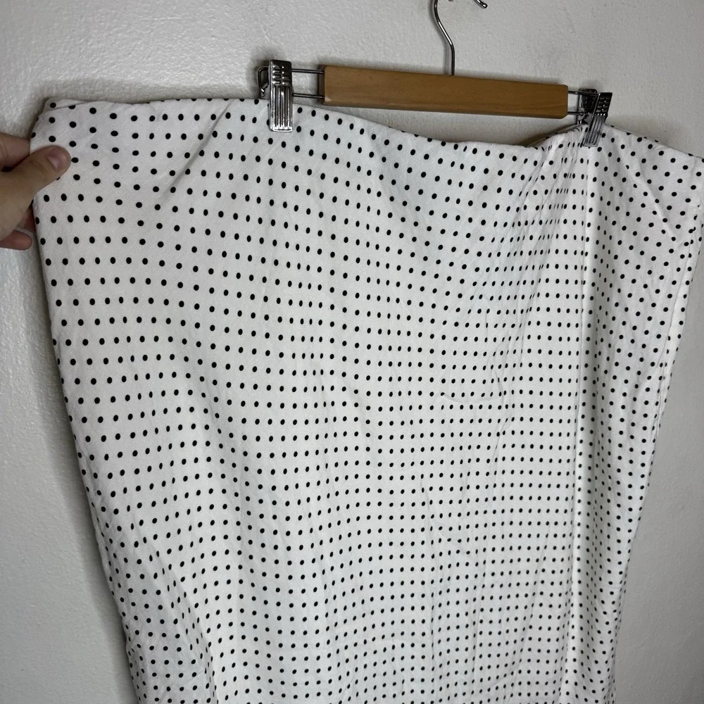 Kate Spade NY x Target‎ PolkaDot Linen Blend Fit & Flare Midi Skirt Women's 3X
